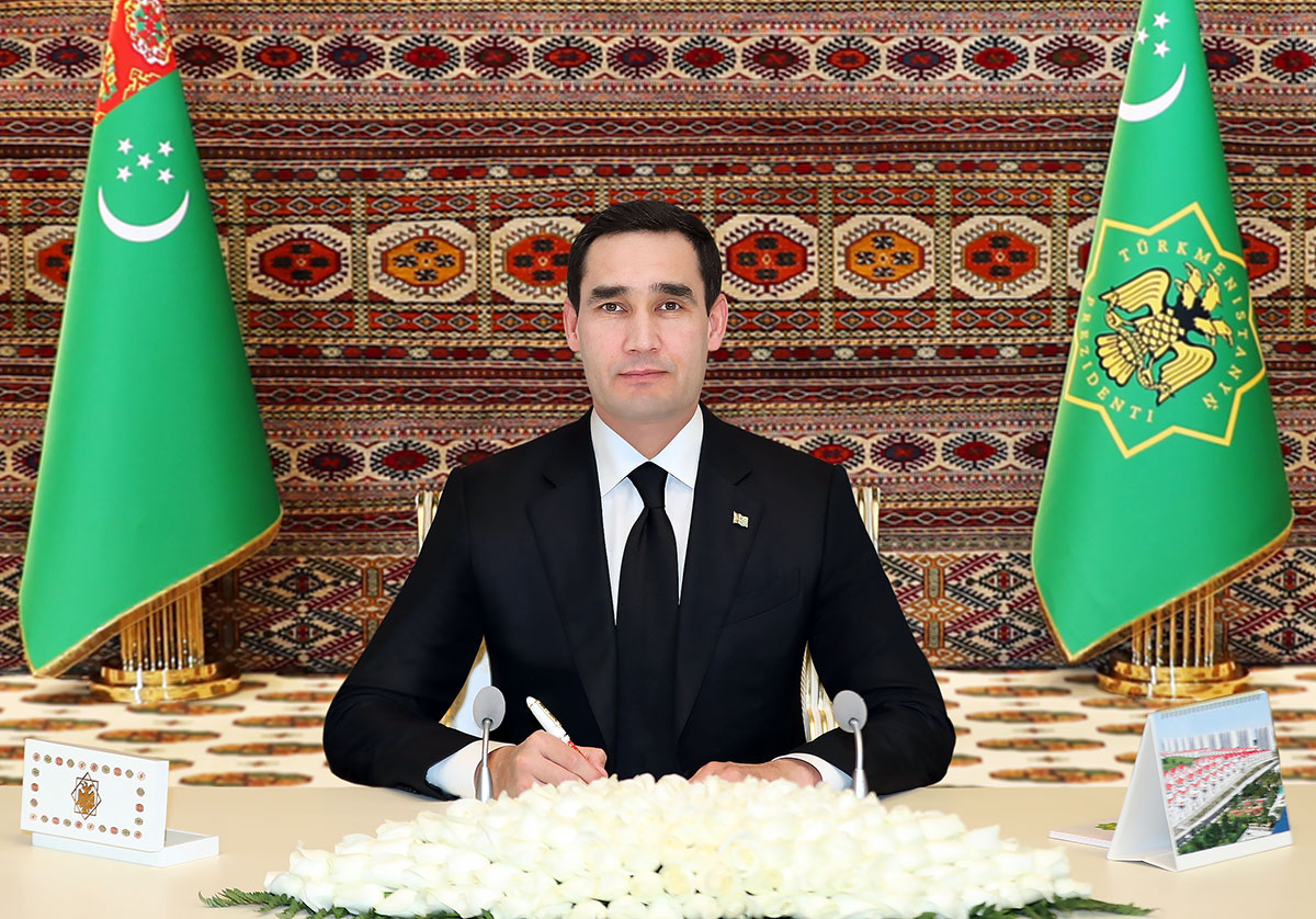 President of Turkmenistan Serdar Berdimuhamedov delivered a keynote ...