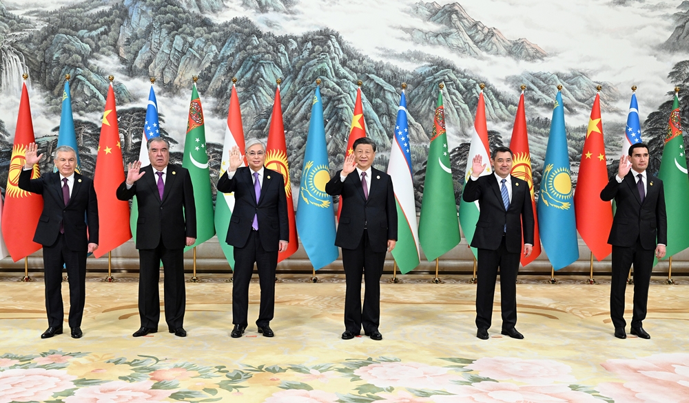 Presidents Of China And Central Asian Countries Attended A Joint Press