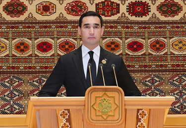 President of Turkmenistan Serdar Berdimuhamedov delivered a keynote ...