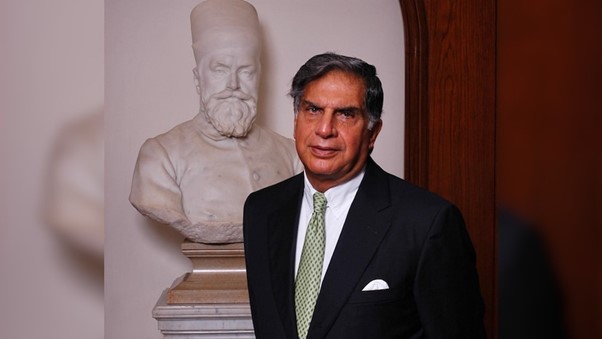 Ratan Tata being recognized internationally for his contributions to business and philanthropy